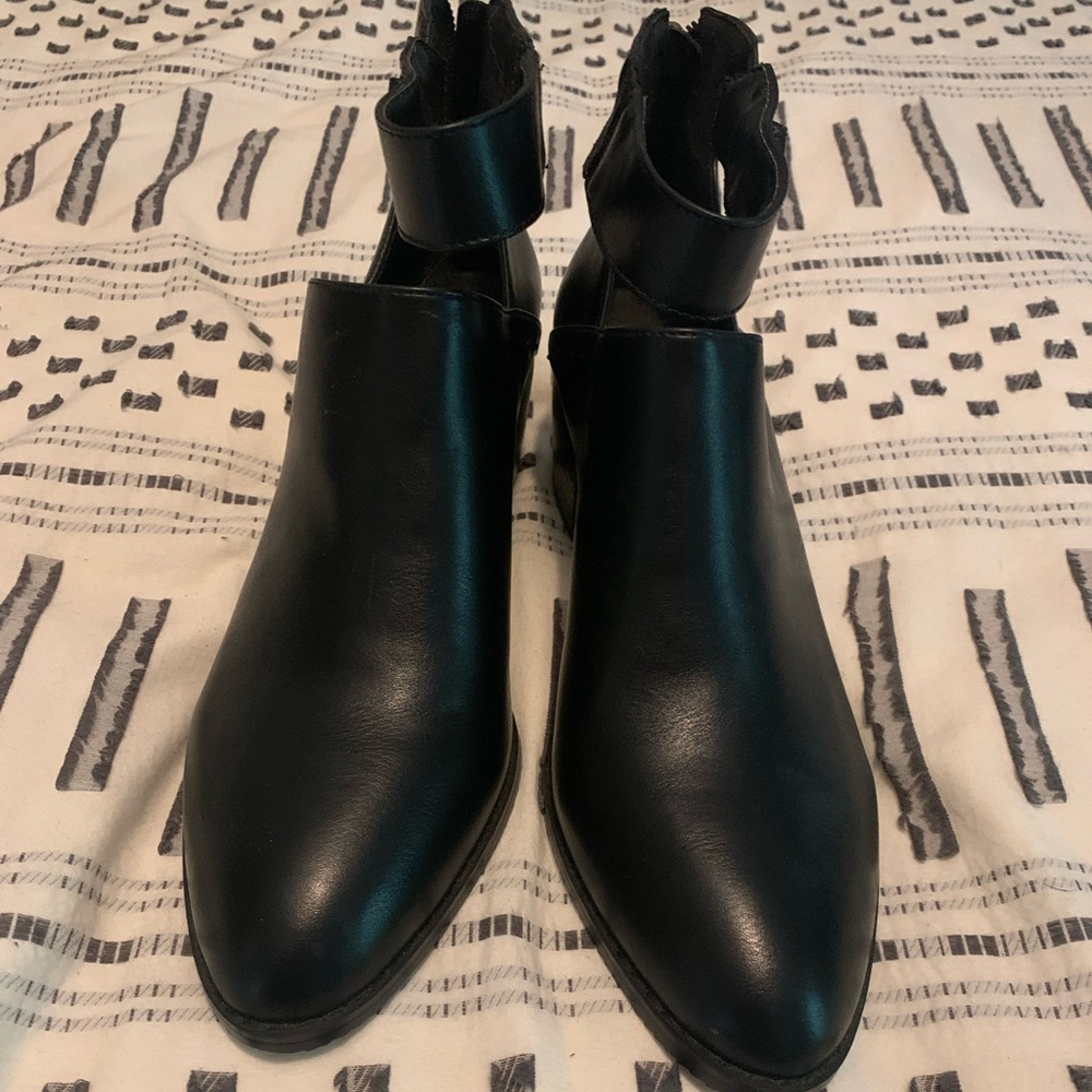 Black booties brand new!!